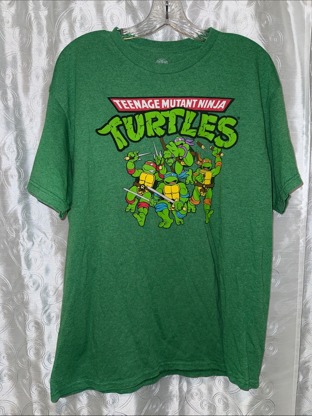 Teenage Mutant Ninja Turtles Logo Graphic Tee Men’s Size Large 🔥 G8